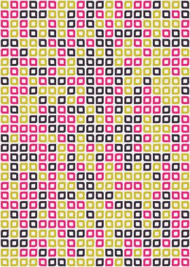 Soyut Geometrik Desen üretken hesaplama sanatı çizimi