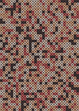 Soyut Geometrik Desen üretken hesaplama sanatı çizimi