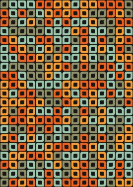 Soyut Geometrik Desen üretken hesaplama sanatı çizimi