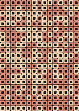 Soyut Geometrik Desen üretken hesaplama sanatı çizimi