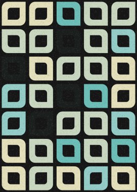 Soyut Geometrik Desen üretken hesaplama sanatı çizimi