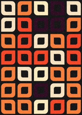 Soyut Geometrik Desen üretken hesaplama sanatı çizimi