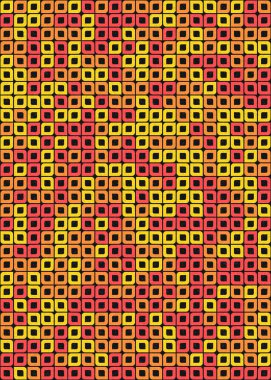 Soyut Geometrik Desen üretken hesaplama sanatı çizimi