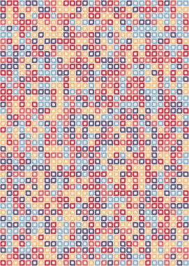 Soyut Geometrik Desen üretken hesaplama sanatı çizimi