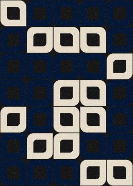 Soyut Geometrik Desen üretken hesaplama sanatı çizimi