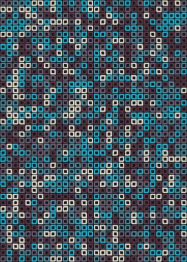 Soyut Geometrik Desen üretken hesaplama sanatı çizimi