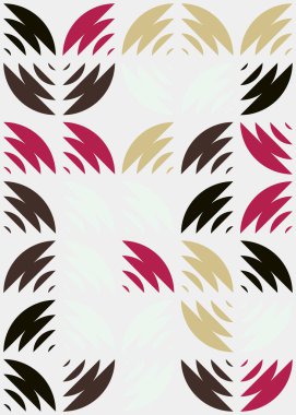 Soyut Geometrik Desen üretken hesaplama sanatı çizimi