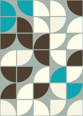 Soyut Geometrik Desen üretken hesaplama sanatı çizimi