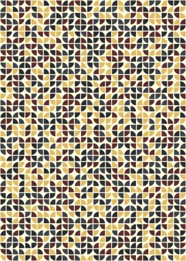 Soyut Geometrik Desen üretken hesaplama sanatı çizimi