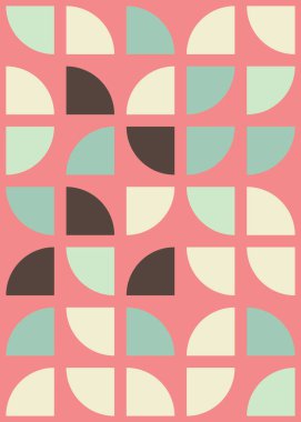 Soyut Geometrik Desen üretken hesaplama sanatı çizimi