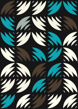 Soyut Geometrik Desen üretken hesaplama sanatı çizimi