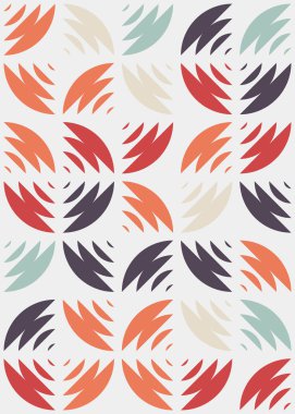 Soyut Geometrik Desen üretken hesaplama sanatı çizimi