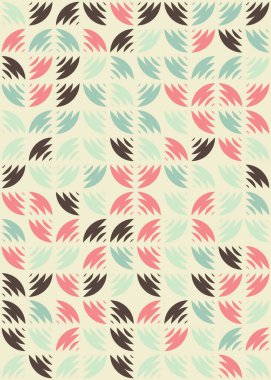 Soyut Geometrik Desen üretken hesaplama sanatı çizimi