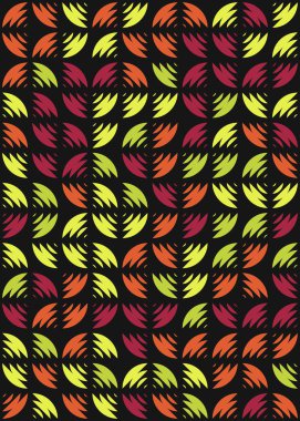 Soyut Geometrik Desen üretken hesaplama sanatı çizimi