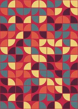 Soyut Geometrik Desen üretken hesaplama sanatı çizimi