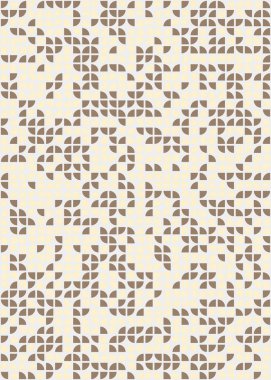 Soyut Geometrik Desen üretken hesaplama sanatı çizimi