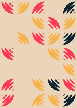 Soyut Geometrik Desen üretken hesaplama sanatı çizimi