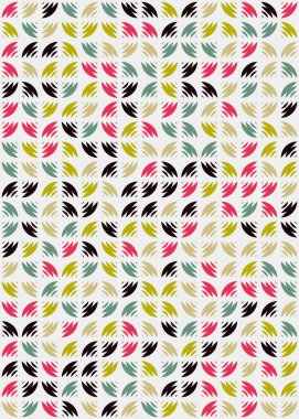 Soyut Geometrik Desen üretken hesaplama sanatı çizimi