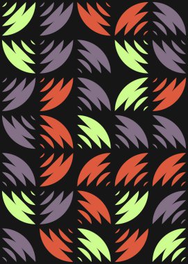 Soyut Geometrik Desen üretken hesaplama sanatı çizimi