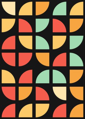 Soyut Geometrik Desen üretken hesaplama sanatı çizimi