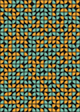 Soyut Geometrik Desen üretken hesaplama sanatı çizimi