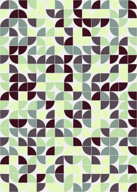 Soyut Geometrik Desen üretken hesaplama sanatı çizimi