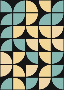 Soyut Geometrik Desen üretken hesaplama sanatı çizimi