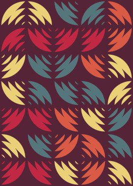 Soyut Geometrik Desen üretken hesaplama sanatı çizimi