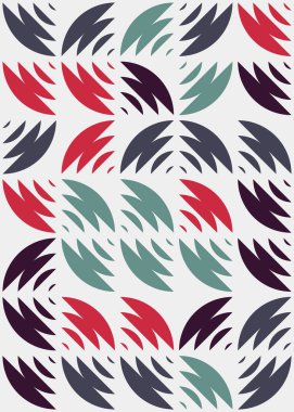 Soyut Geometrik Desen üretken hesaplama sanatı çizimi