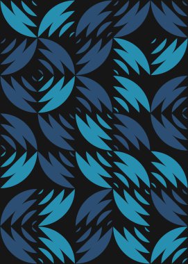 Soyut Geometrik Desen üretken hesaplama sanatı çizimi