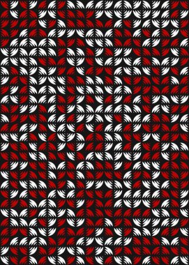 Soyut Geometrik Desen üretken hesaplama sanatı çizimi