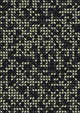 Soyut Geometrik Desen üretken hesaplama sanatı çizimi