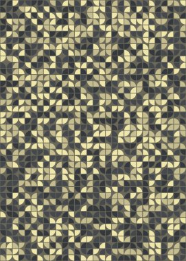 Soyut Geometrik Desen üretken hesaplama sanatı çizimi