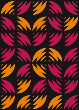 Soyut Geometrik Desen üretken hesaplama sanatı çizimi