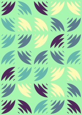 Soyut Geometrik Desen üretken hesaplama sanatı çizimi