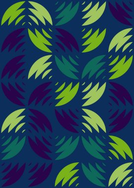 Soyut Geometrik Desen üretken hesaplama sanatı çizimi