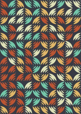 Soyut Geometrik Desen üretken hesaplama sanatı çizimi