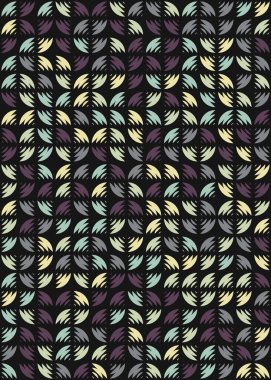 Soyut Geometrik Desen üretken hesaplama sanatı çizimi