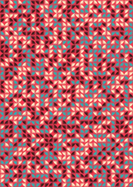 Soyut Geometrik Desen üretken hesaplama sanatı çizimi