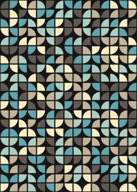 Soyut Geometrik Desen üretken hesaplama sanatı çizimi