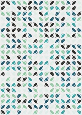 Soyut Geometrik Desen üretken hesaplama sanatı çizimi