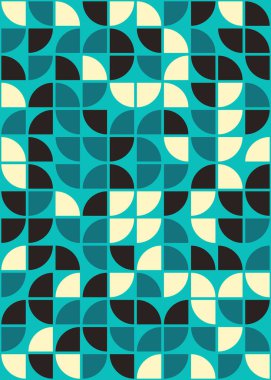 Soyut Geometrik Desen üretken hesaplama sanatı çizimi