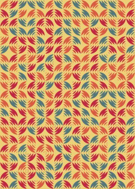 Soyut Geometrik Desen üretken hesaplama sanatı çizimi