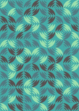 Soyut Geometrik Desen üretken hesaplama sanatı çizimi