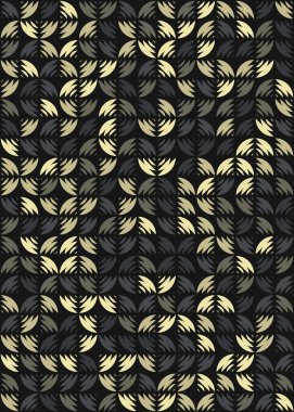 Soyut Geometrik Desen üretken hesaplama sanatı çizimi