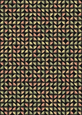 Soyut Geometrik Desen üretken hesaplama sanatı çizimi