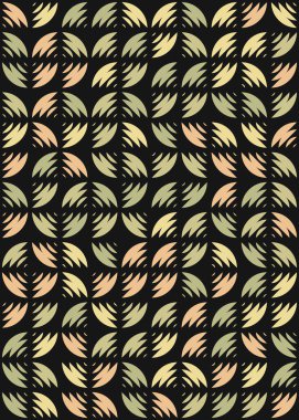 Soyut Geometrik Desen üretken hesaplama sanatı çizimi