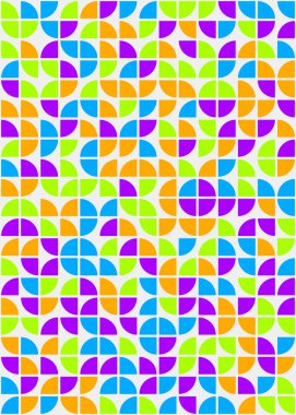 Soyut Geometrik Desen üretken hesaplama sanatı çizimi