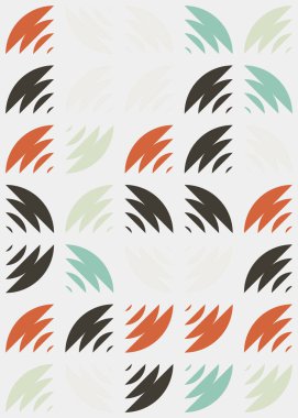 Soyut Geometrik Desen üretken hesaplama sanatı çizimi