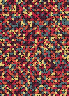 Soyut Geometrik Desen üretken hesaplama sanatı çizimi